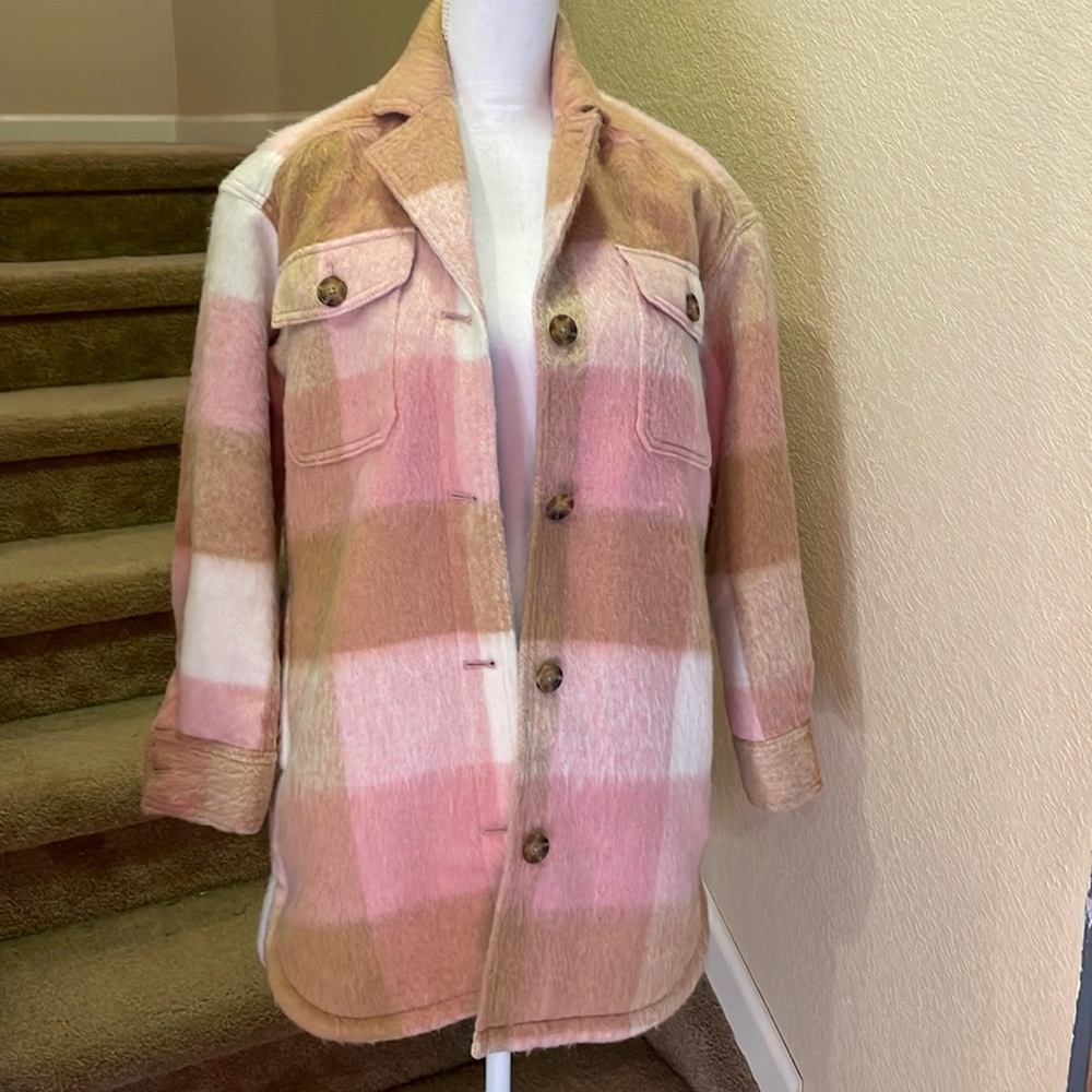 Old Navy plaid soft utility jacket 🧥